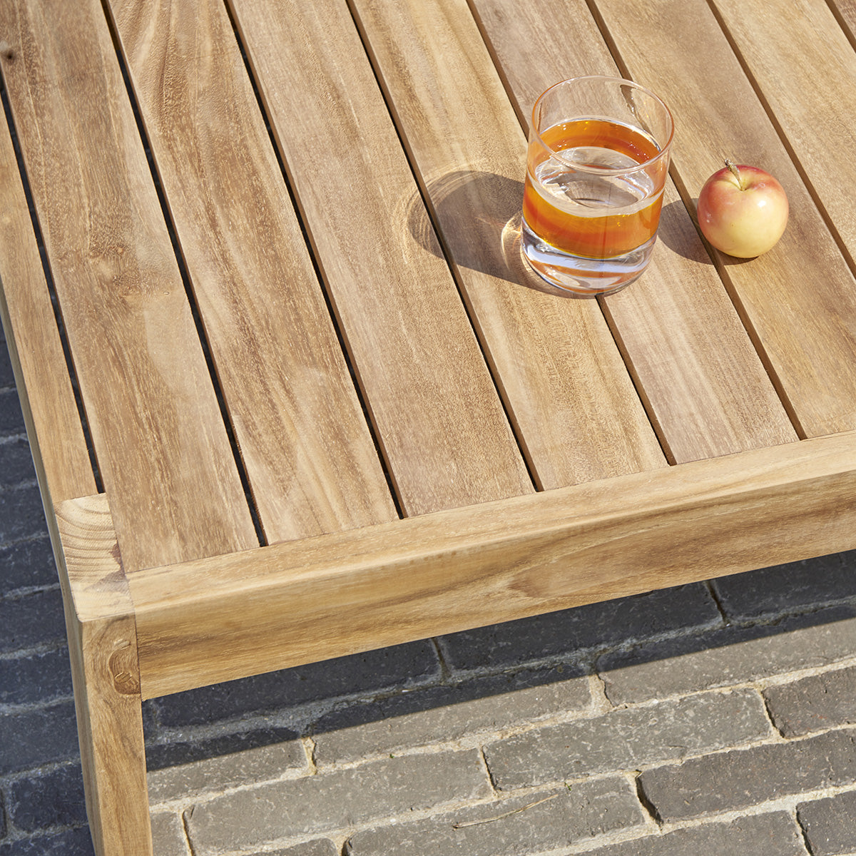 PALMA - Gartenlounge aus massivem Teakholz weiß 