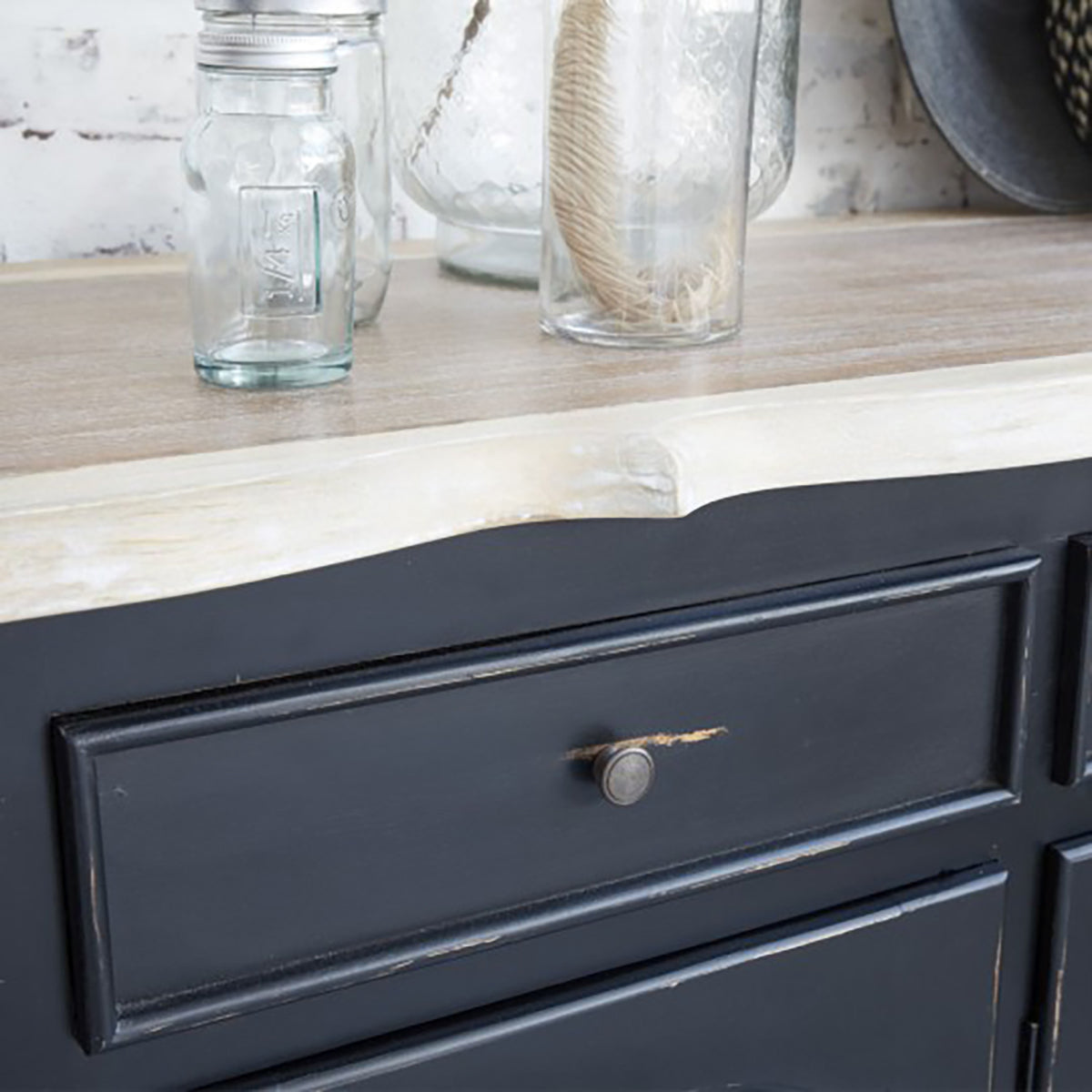 LONDRES - Buffet en acajou et teck massif 150 cm