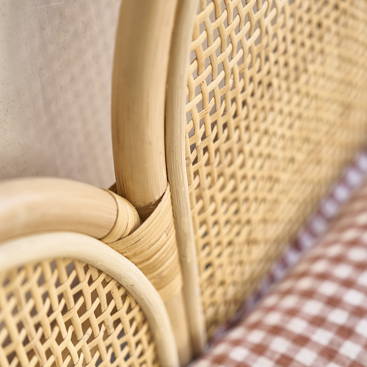 JANE - Tête de lit en rotin et cannage 160 cm