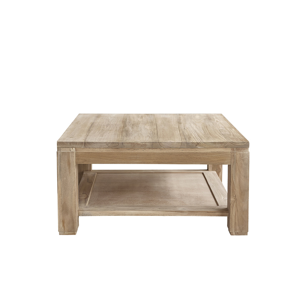 BOSTON - Couchtisch aus massivem Teakholz 80 cm 