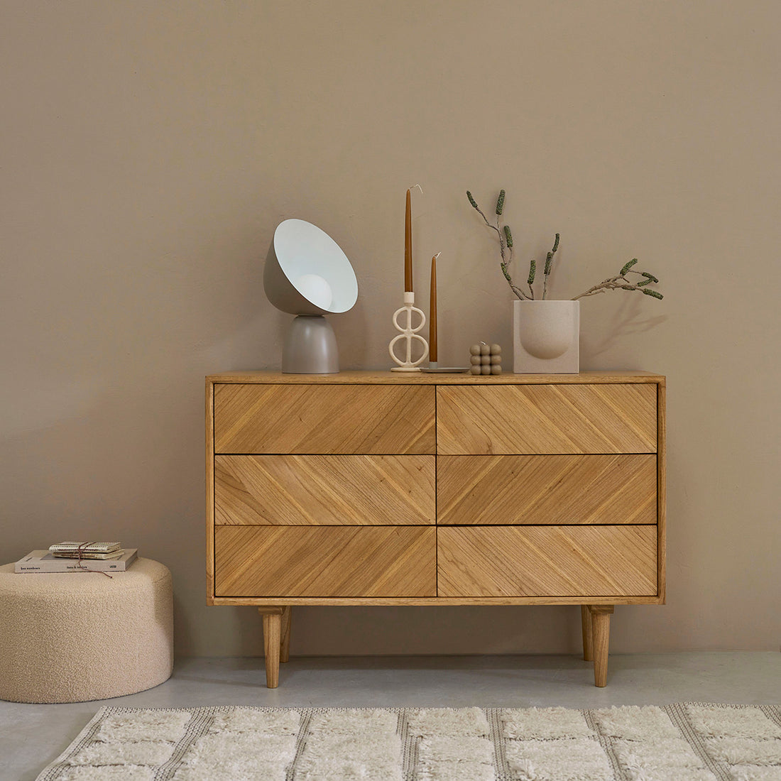 PACÔME - Kommode aus massivem Mindi 120 cm