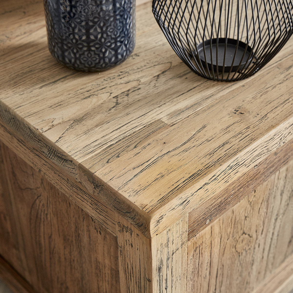 CARGO - TV-Möbel aus massivem recyceltem Teakholz 160 cm