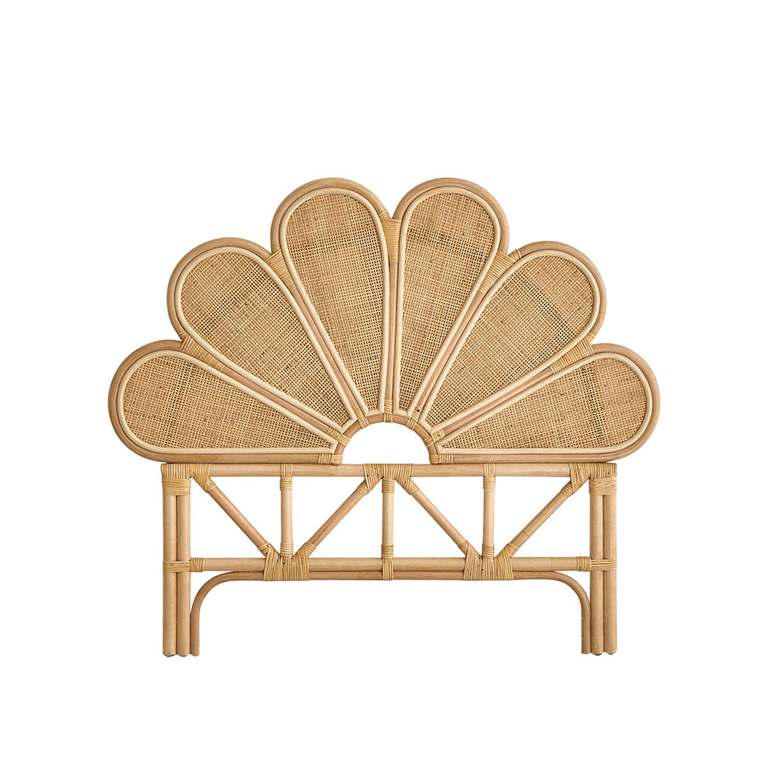 ROMY - Kopfteil aus Rattan und Rohrgeflecht 90 cm