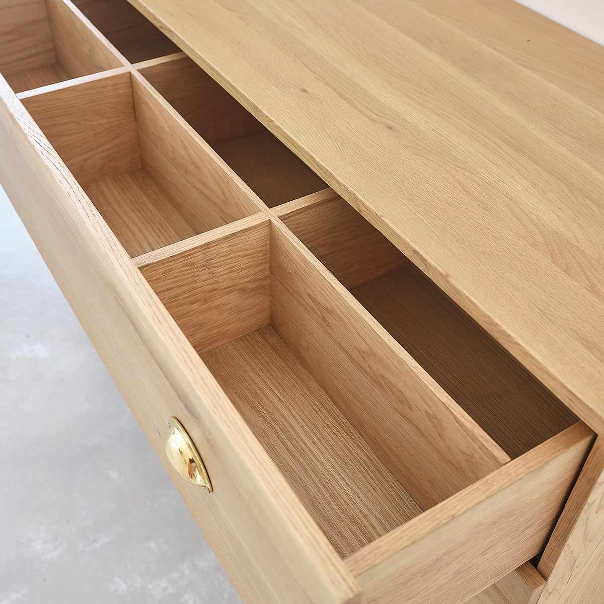 MARGAUX - Hängender Waschtischunterschrank aus Eiche 120 cm