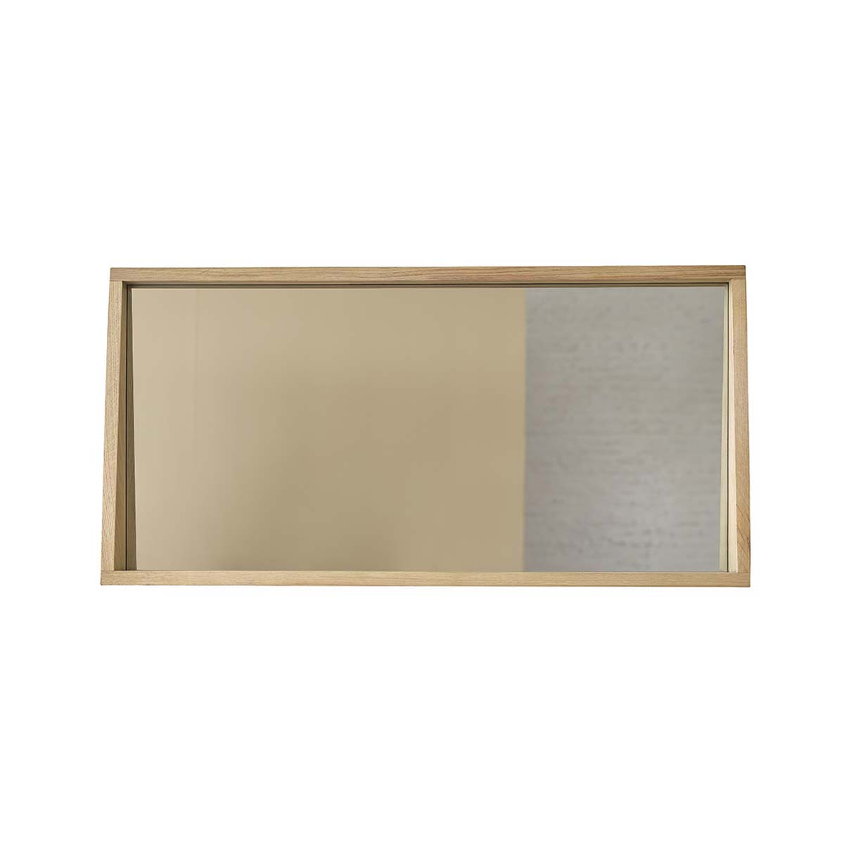 MAHAUT - Spiegel rechteckig aus massiver Eiche 100x50 cm 