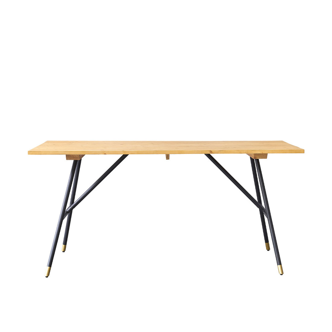 ROBIN - Tisch aus massiver Kiefer und Metall 6 pers. 