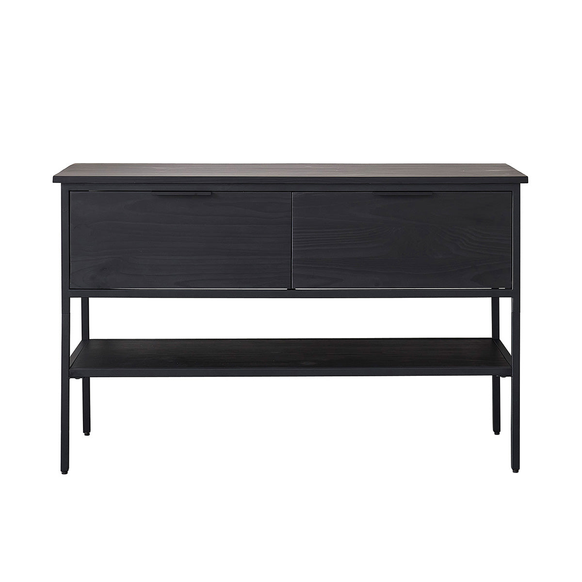 NEVEN - Waschtischunterschrank aus massiver Kiefer und Metall 120 cm