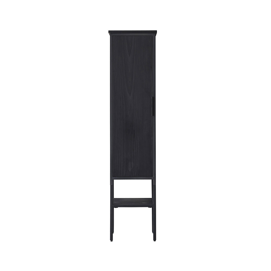 NEVEN - Badezimmersäule aus massiver Kiefer und Metall 150 cm 