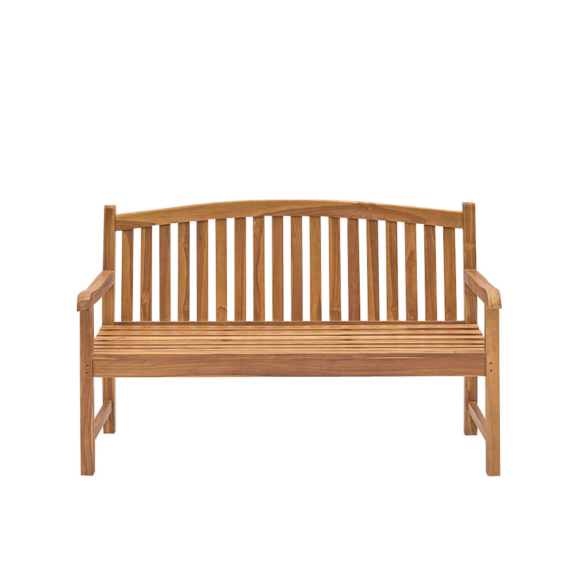 BALI - Gartenbank aus massivem, geöltem Teakholz 150 cm 