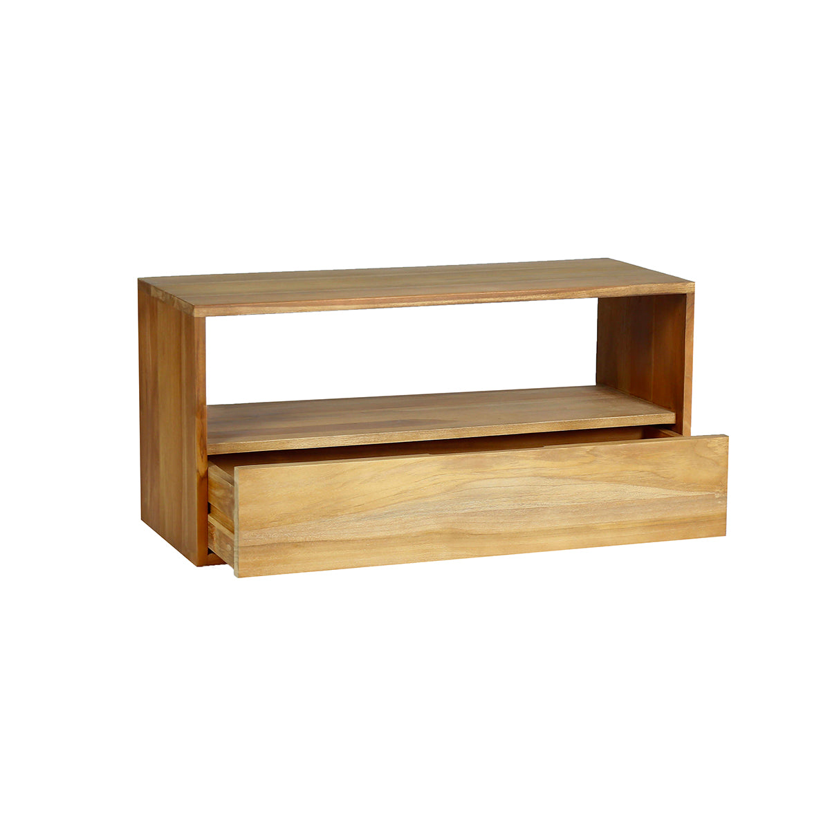 NIDO - TV-Möbel aus massivem Teakholz 90 cm