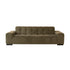 Gerades 4-Sitzer-Sofa aus khakifarbenem Cord