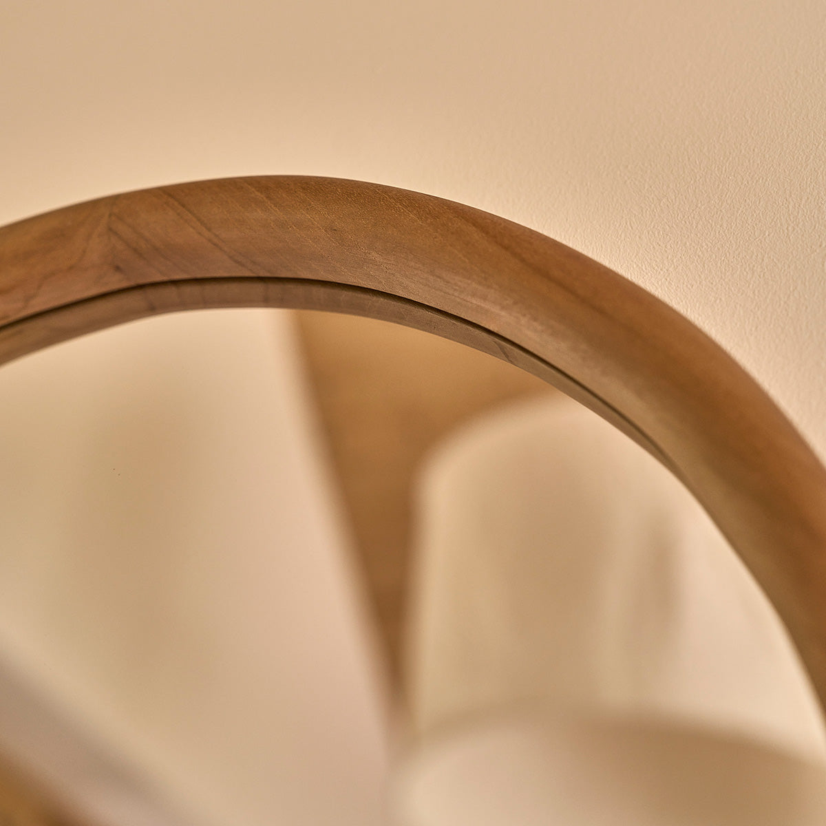 COLINE - Miroir en teck massif 80x50 cm