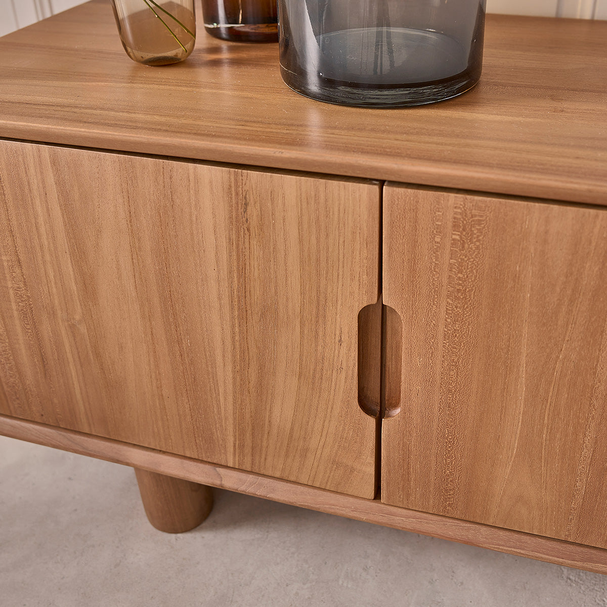 GUSTAVE - TV-Möbel aus massivem Teakholz 150 cm GUSTAVE