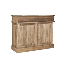 Bar aus massivem recyceltem Teakholz 120 cm