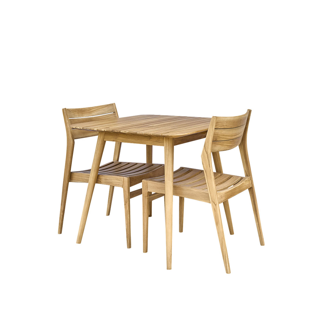 APRIL - Gartenmöbel aus massivem Teakholz für 2/4 Pers.