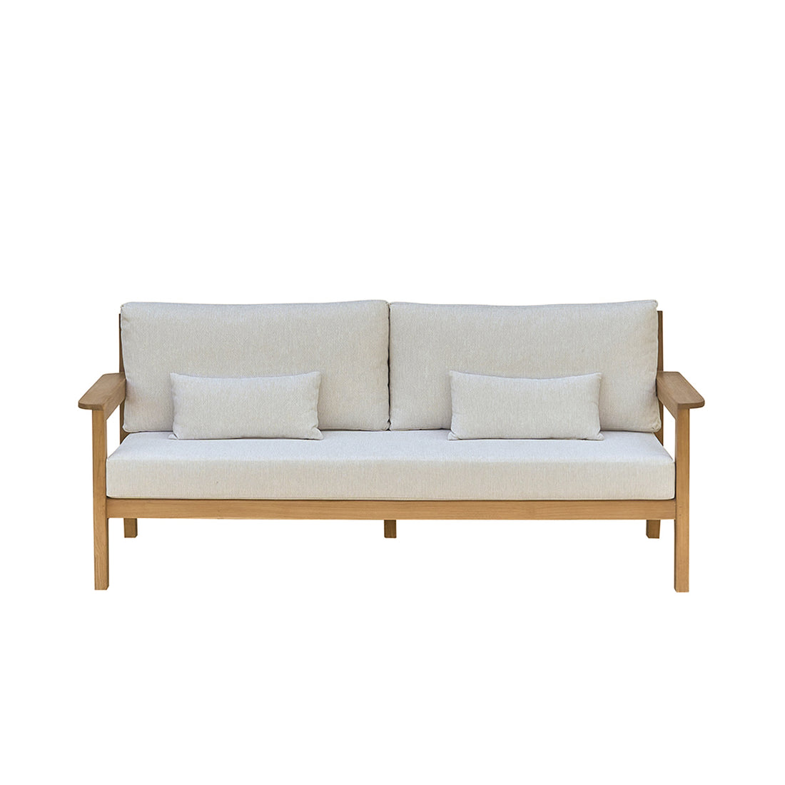 MAORA - Gartensofa aus massivem Teakholz