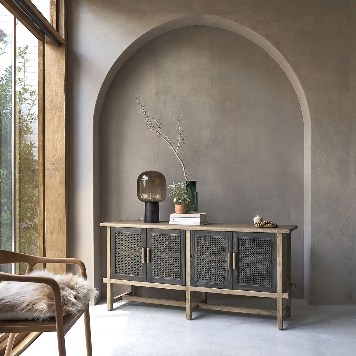 JUNKO - Buffet aus recyceltem Massivholz 173 cm