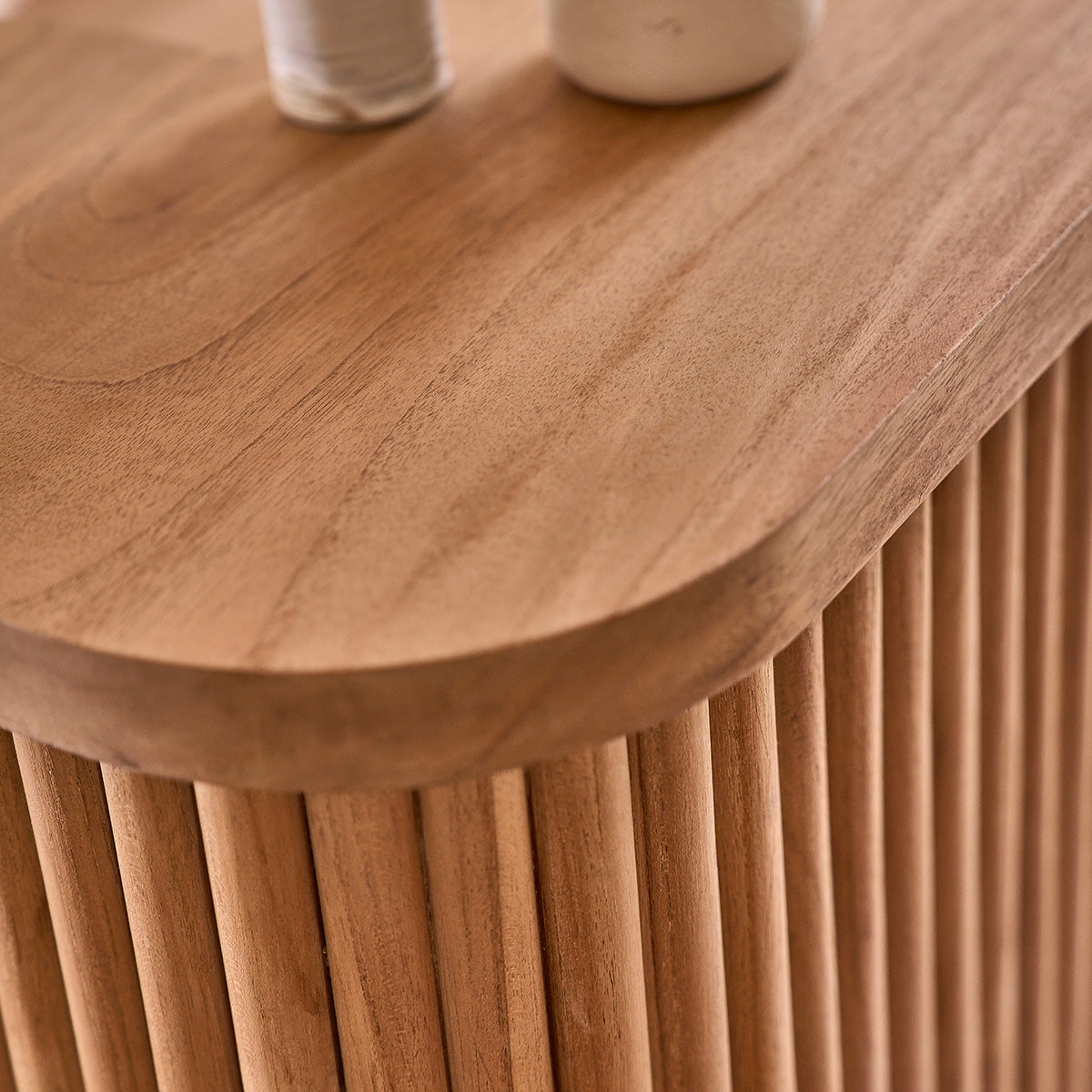 COLINE - Bar aus massivem Teakholz 140 cm