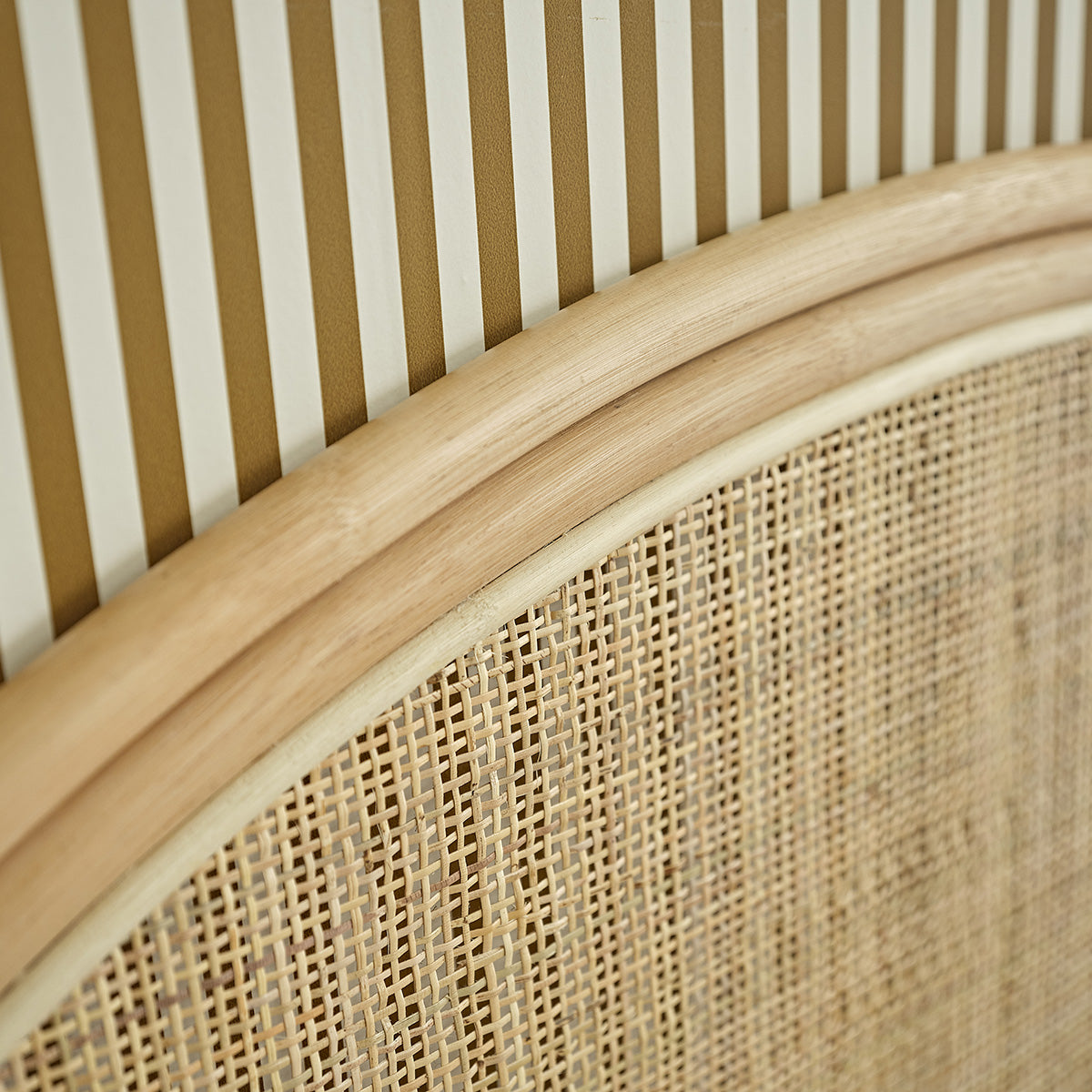 JANE - Kopfteil aus Rattan und Rohrgeflecht 140 cm