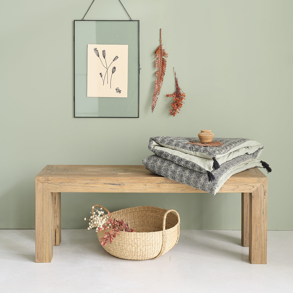 CARGO - Bank aus recyceltem massivem Teakholz 120 cm