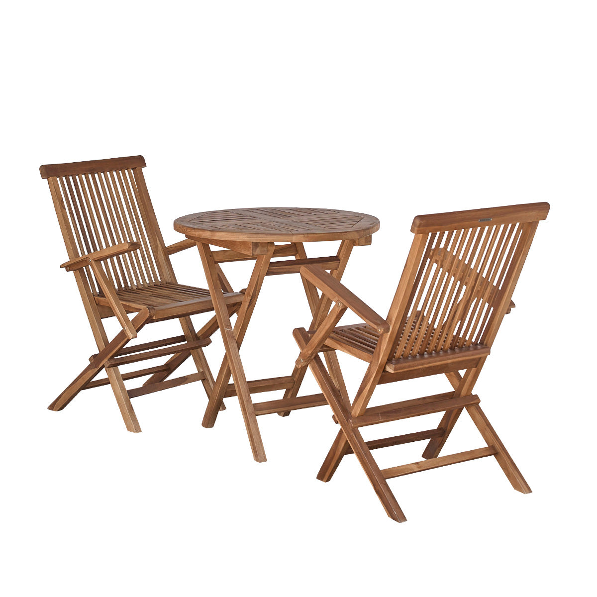 BALI - Gartenlounge aus geöltem Teakholz 2/4 pers.