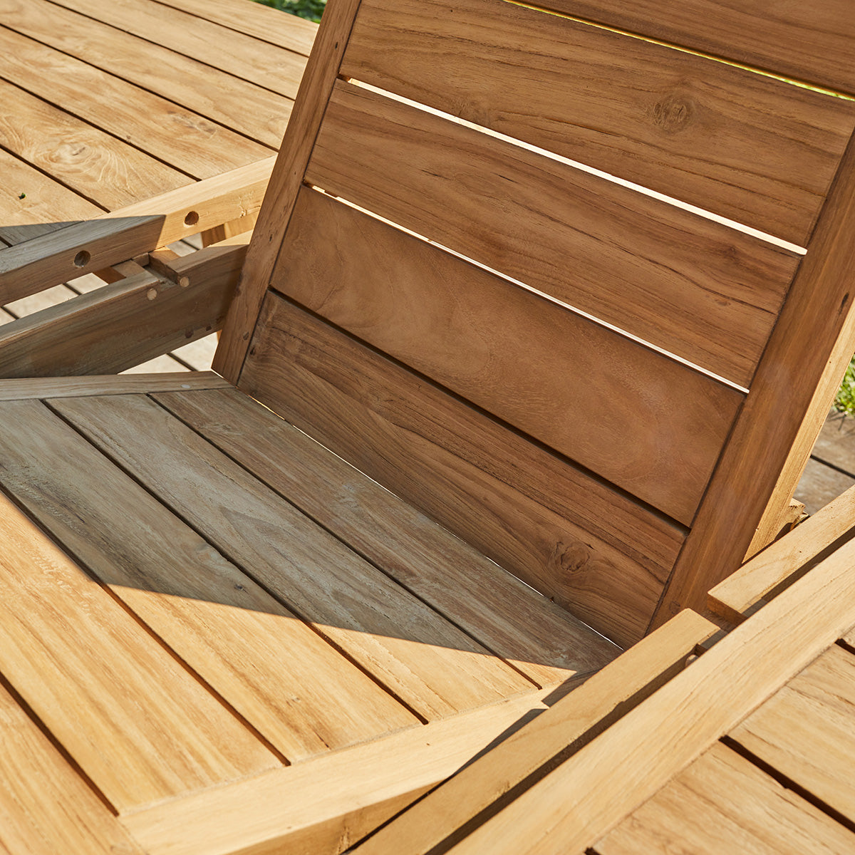 GABRIELLE - Ausziehbarer Gartentisch aus massivem, recyceltem Teakholz 8/10 Pers. 