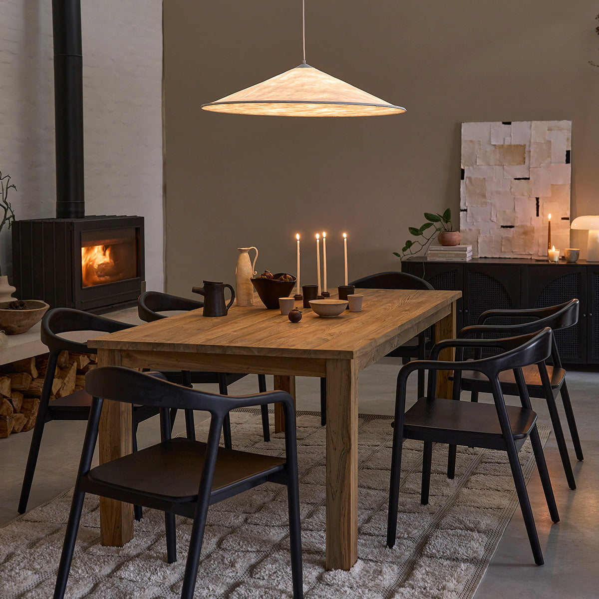 CARGO - Tisch aus massivem recyceltem Teakholz 8 pers.