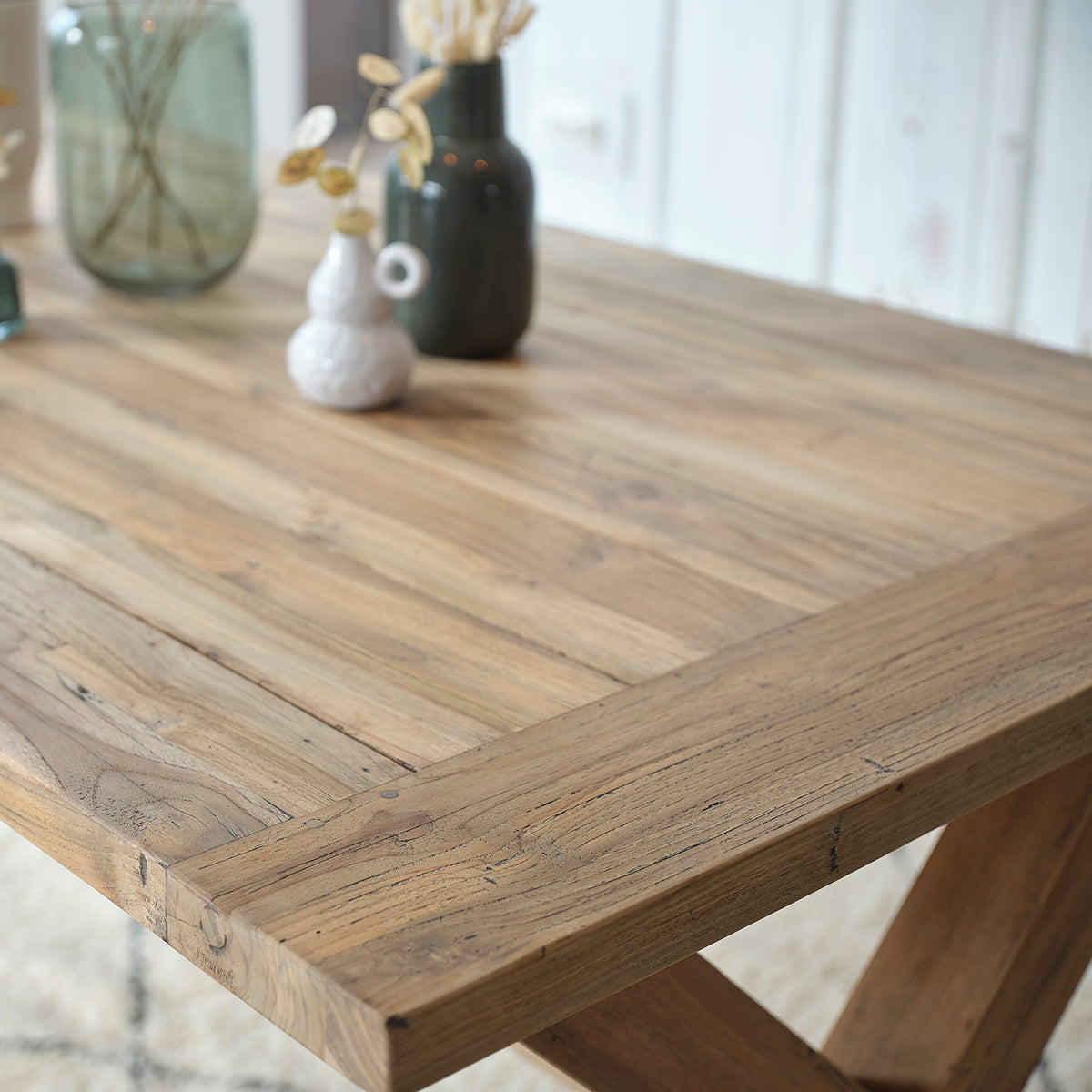 CARGO - Tisch aus massivem, recyceltem Teakholz 6 pers.