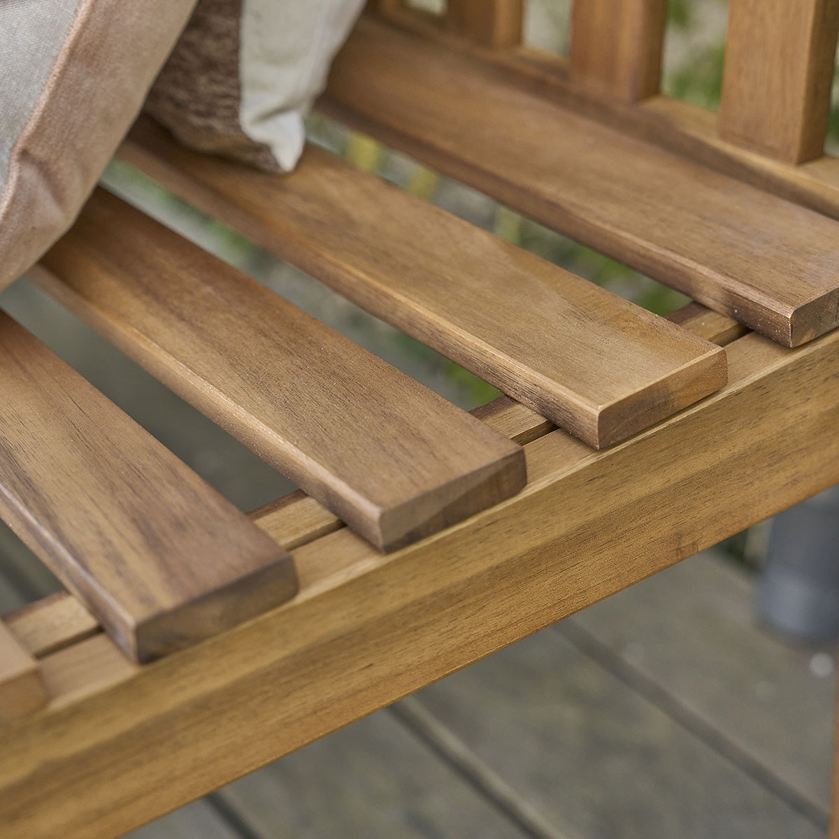 HANOÏ - Gartenbank aus massivem Akazienholz 150 cm