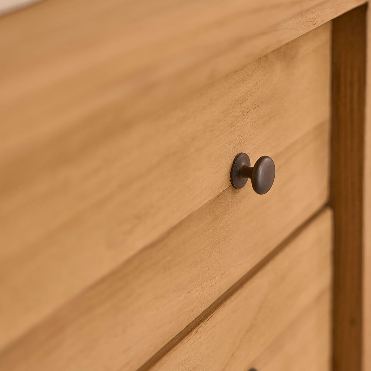 NAHELE - Waschbeckenunterschrank aus massivem recyceltem Teakholz 82 cm