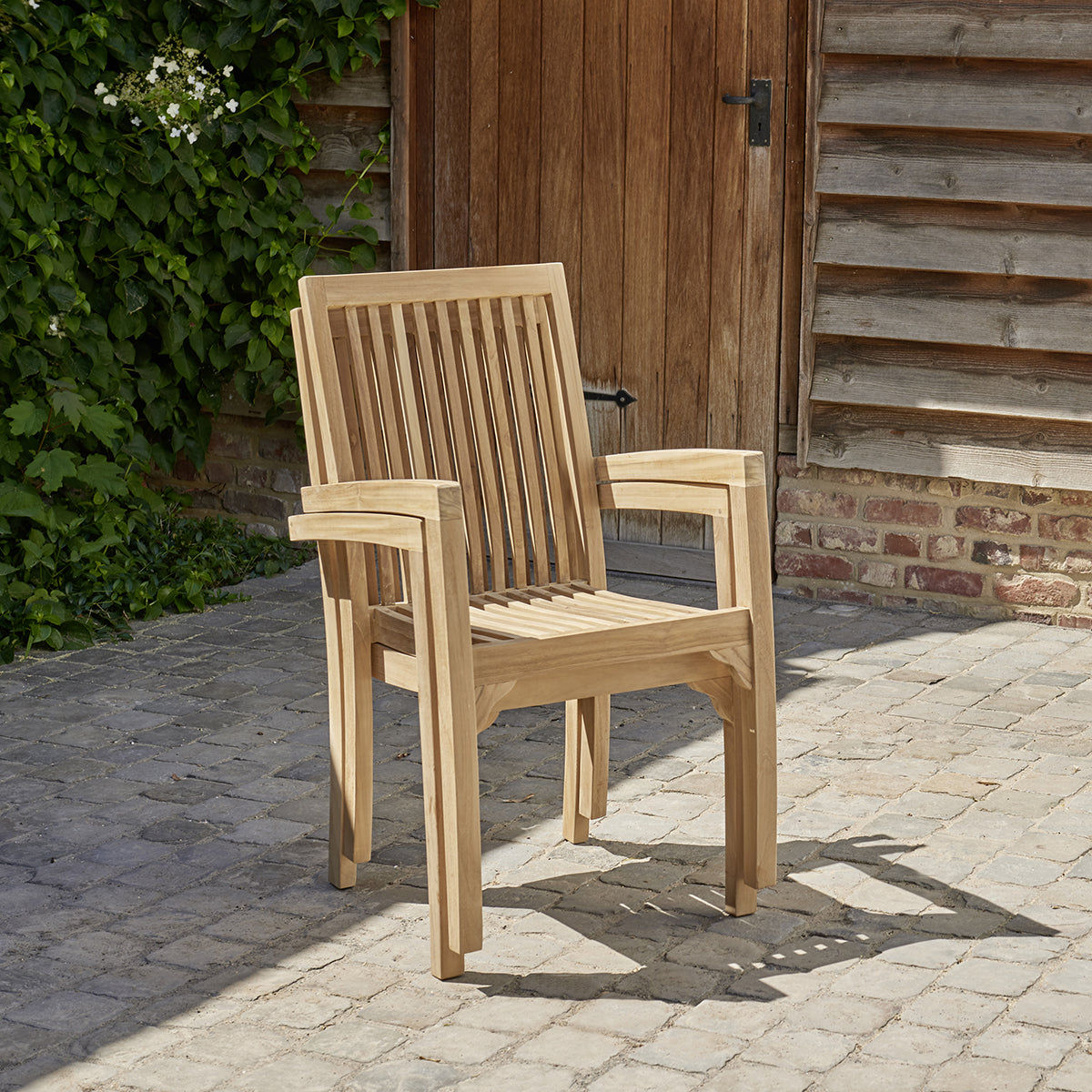 MALTE - Fauteuil de jardin en teck massif