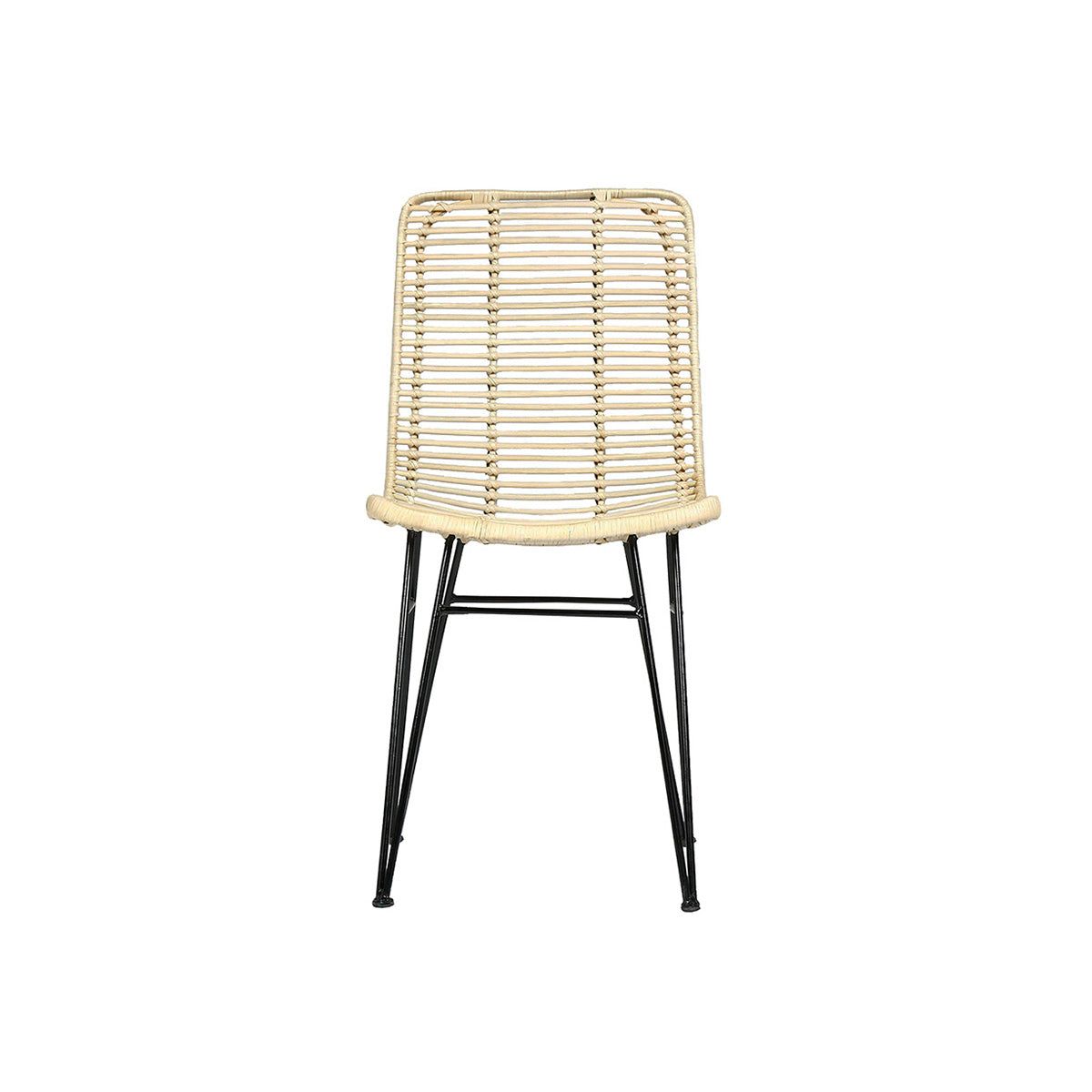 BOHEMA - Chaise en rotin et métal