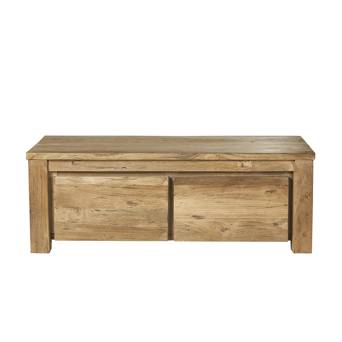 CARGO - Couchtisch aus recyceltem massivem Teakholz 120 cm 