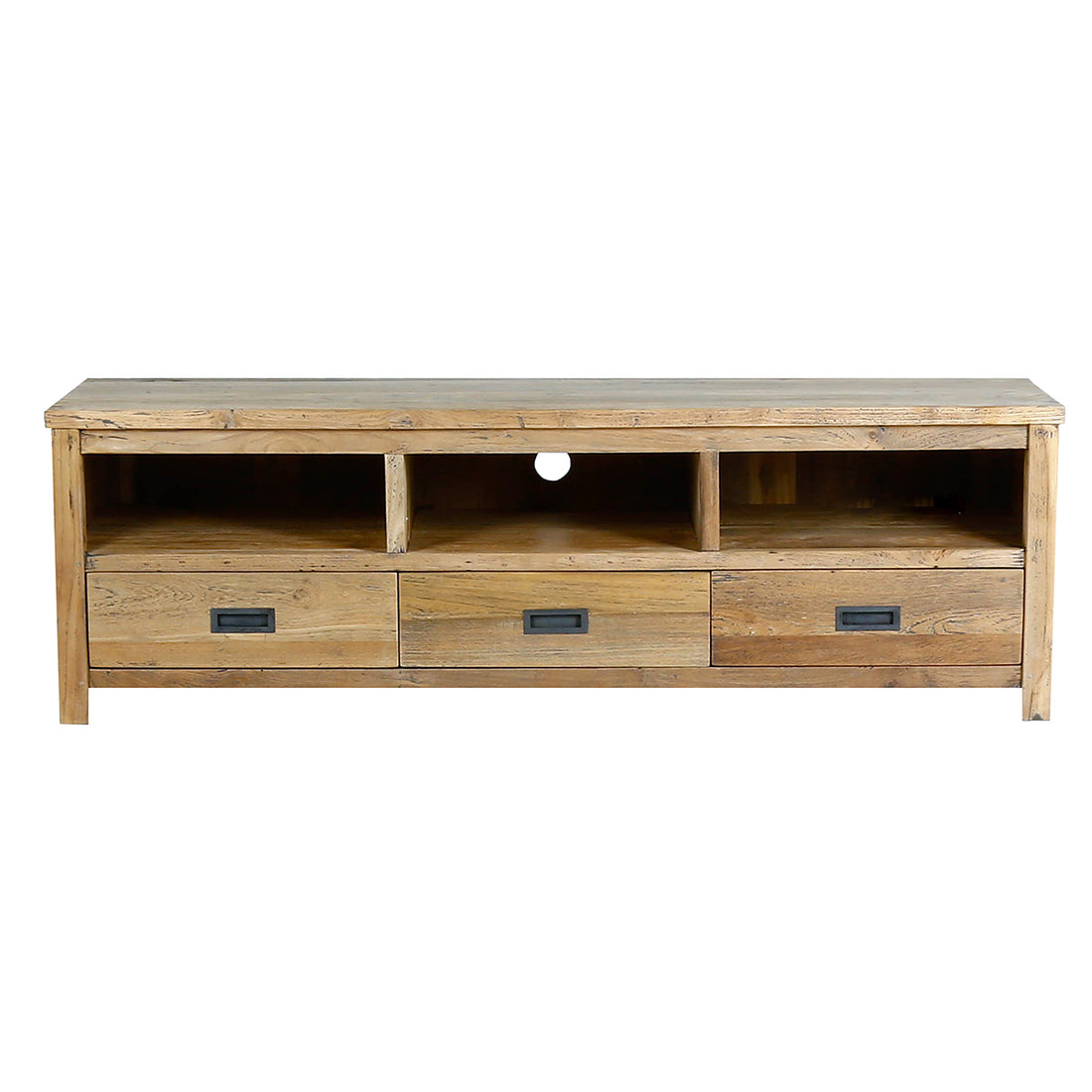 CARGO - TV-Möbel aus recyceltem massivem Teakholz 160 cm 