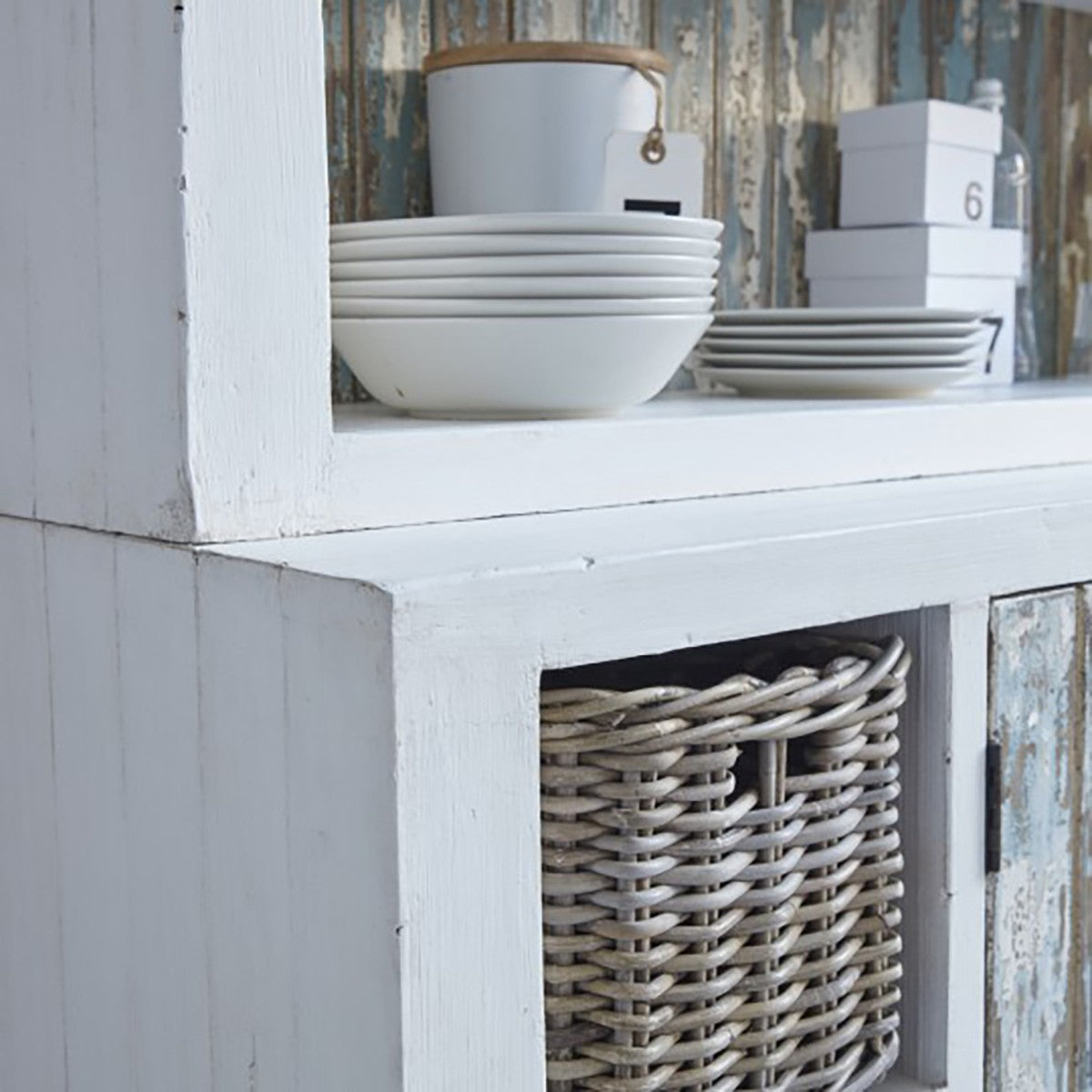 ATLANTIC - Bücherregal aus recyceltem Massivholz 125 cm