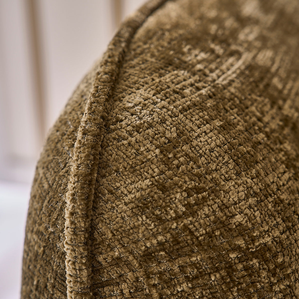 HECTOR - Gerades 3-Sitzer-Sofa aus grünem strukturiertem Samt