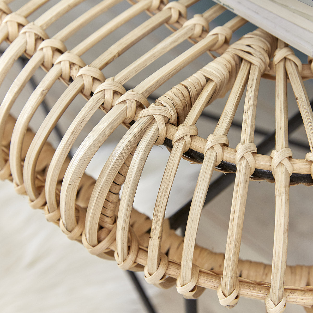 BOHEMA - Banc en rotin et métal