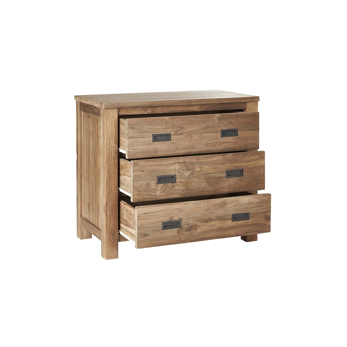 CARGO - Kommode aus massivem, recyceltem Teakholz 90 cm