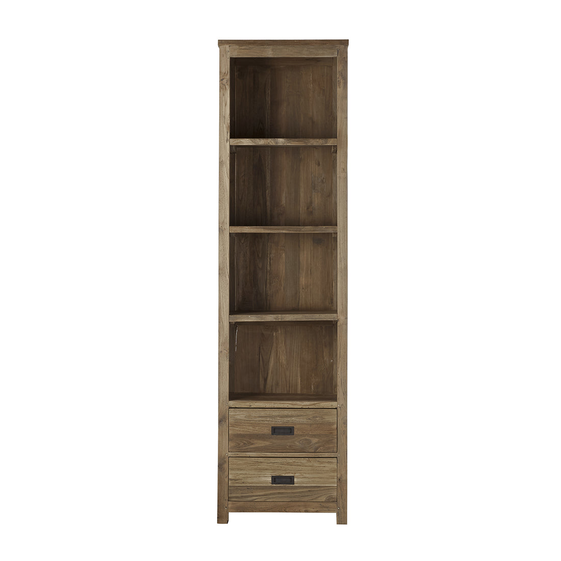 CARGO - Bücherregal aus massivem recyceltem Teakholz 60 cm 