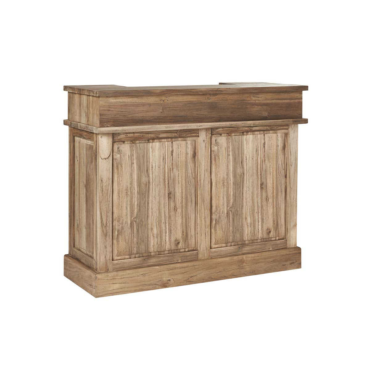 CARGO - Bar aus massivem recyceltem Teakholz 120