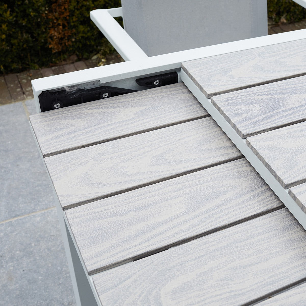 TULUM - Ausziehbarer Gartentisch aus Aluminium 6/10 Sitzplätze