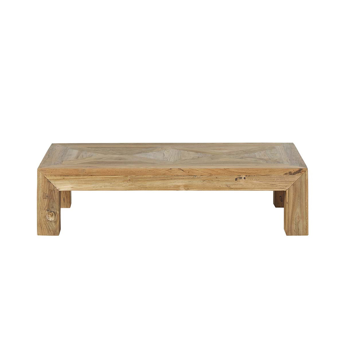 CARGO - Couchtisch aus recyceltem massivem Teakholz 120 cm 