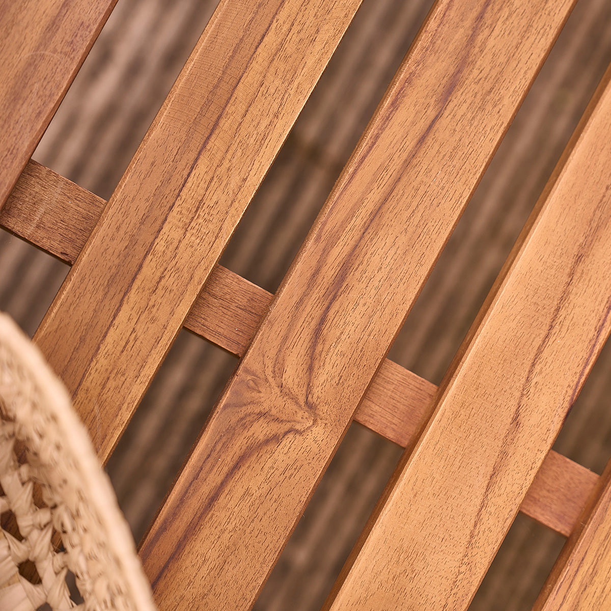 BALI - Banc de jardin en teck huilé massif 120 cm