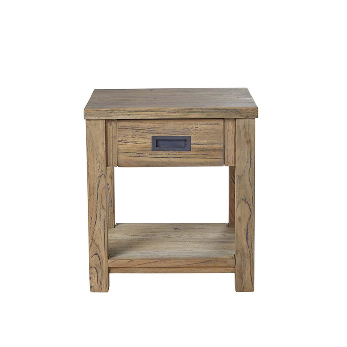 CARGO - Nachttisch aus massivem, recyceltem Teakholz 45 cm