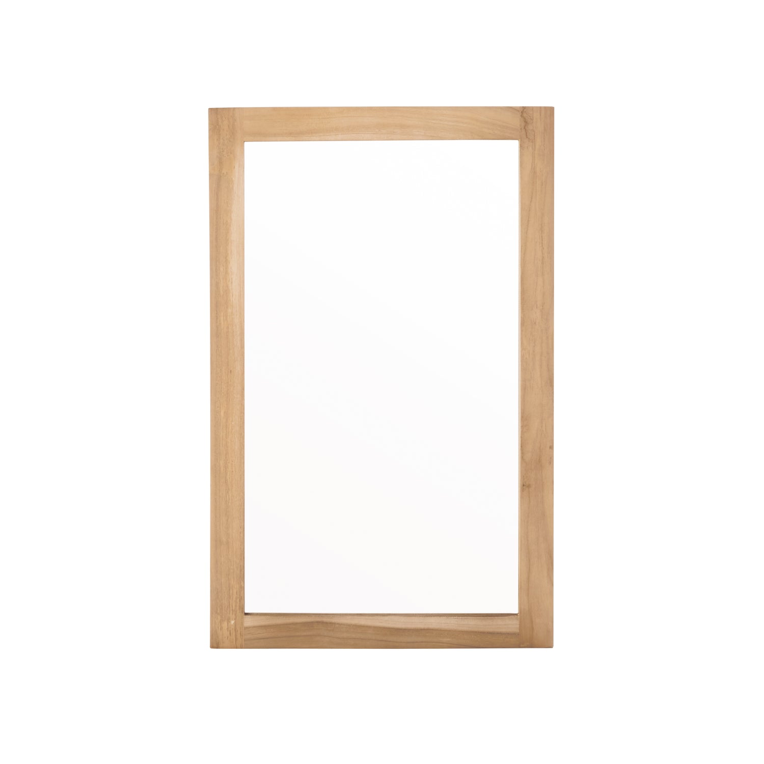 Spiegel aus massivem Teakholz rechteckig 80x50 cm