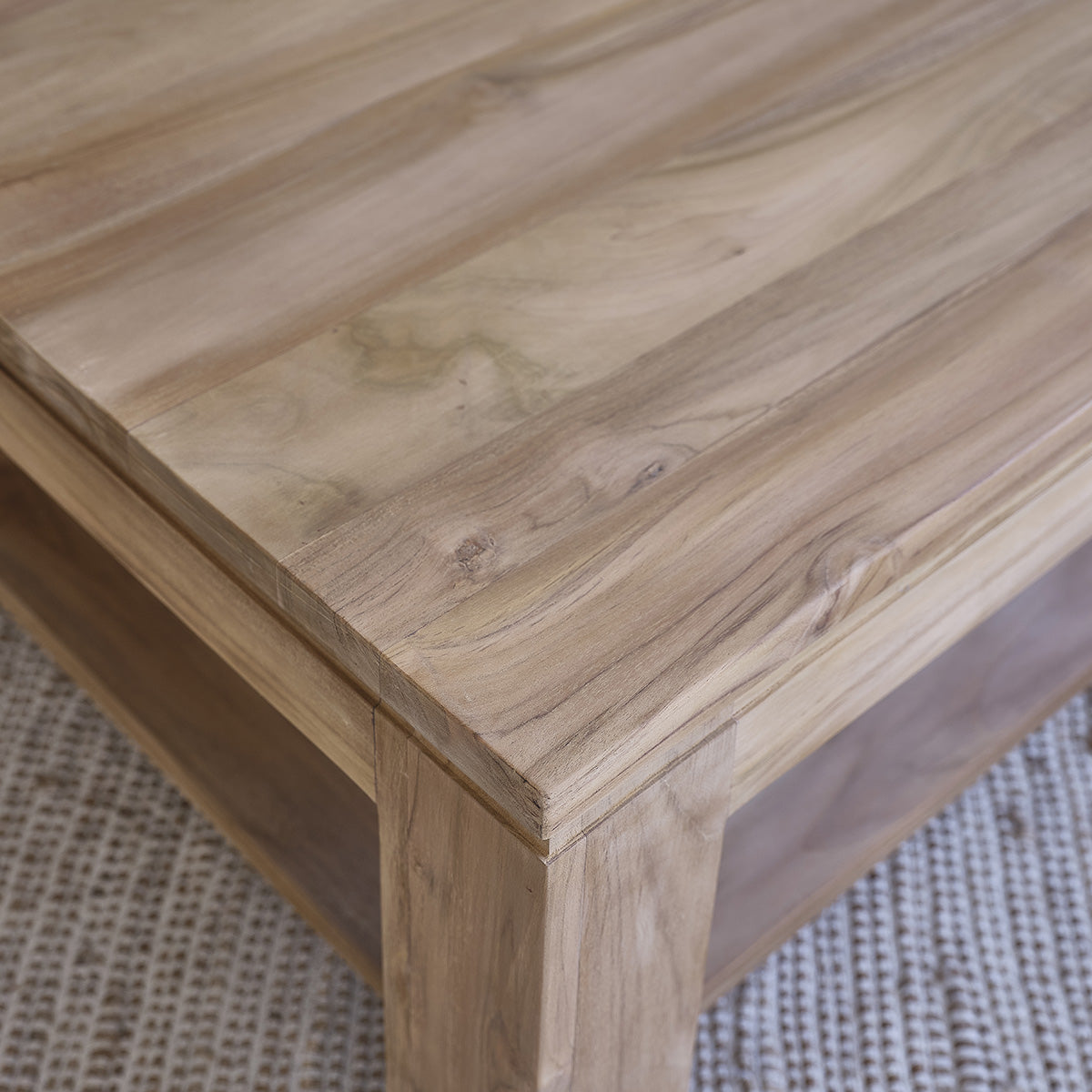 BOSTON - Couchtisch aus massivem Teakholz 120 cm