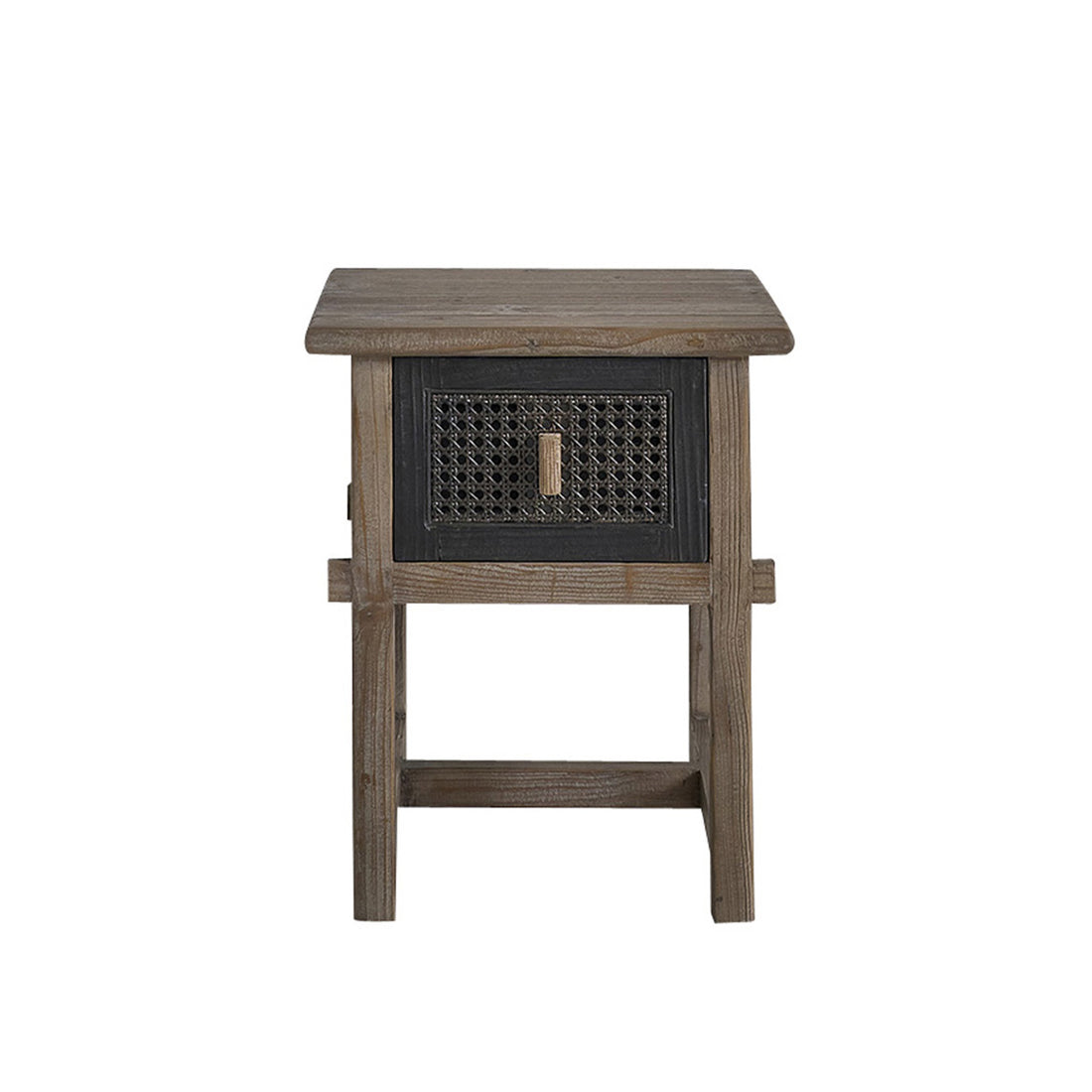 JUNKO - Nachttisch aus massivem recyceltem Holz 45 cm