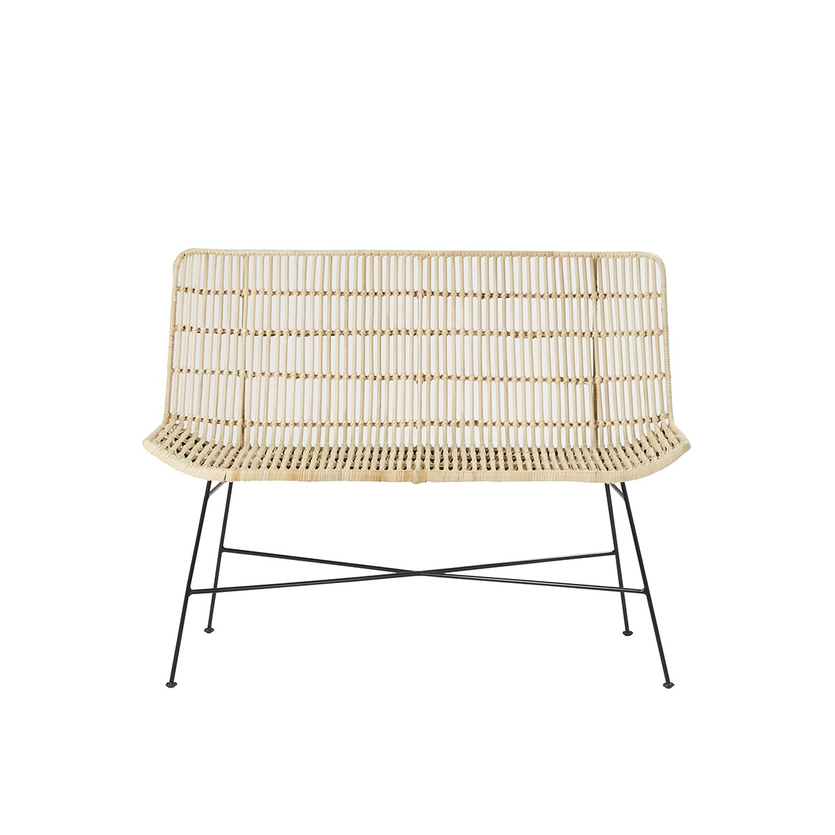 BOHEMA - Sofa aus Rattan und Metall 120