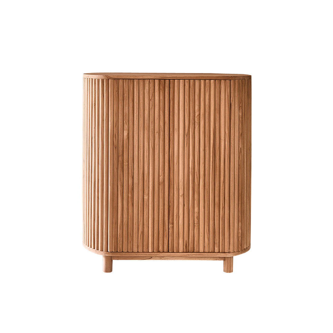 COLINE - Barschrank aus massivem Teakholz 90 cm 