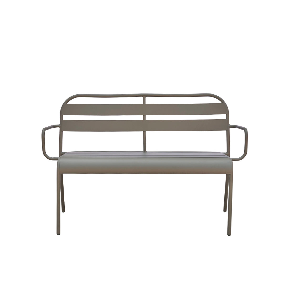 ZÉPHIR - Bank aus grünem Aluminium 118 cm